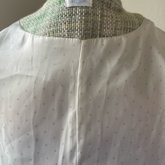 AQUA Tweed Lime Green Blazer. S. - Picture 7 of 9